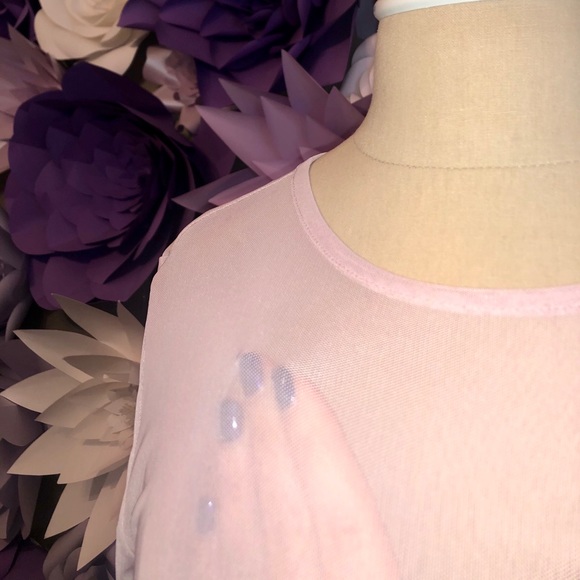 Sheer Light Pink Top - Picture 5 of 5